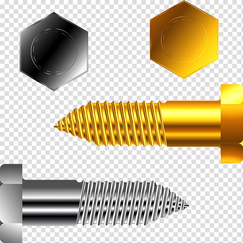 illustration , Screw and nut transparent background PNG clipart