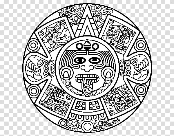 Aztec calendar stone Maya civilization Drawing Mayan calendar, others transparent background PNG clipart