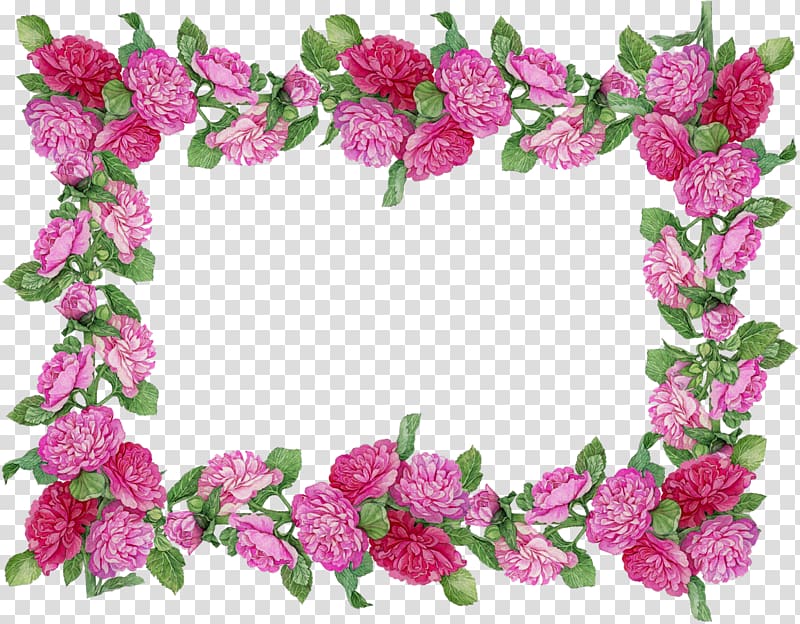 Stepmother Birthday Wish Happiness, pink flower border transparent background PNG clipart