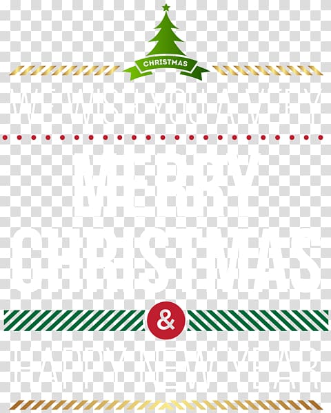 New Year\'s Day Christmas Wish , merry christmas label transparent background PNG clipart