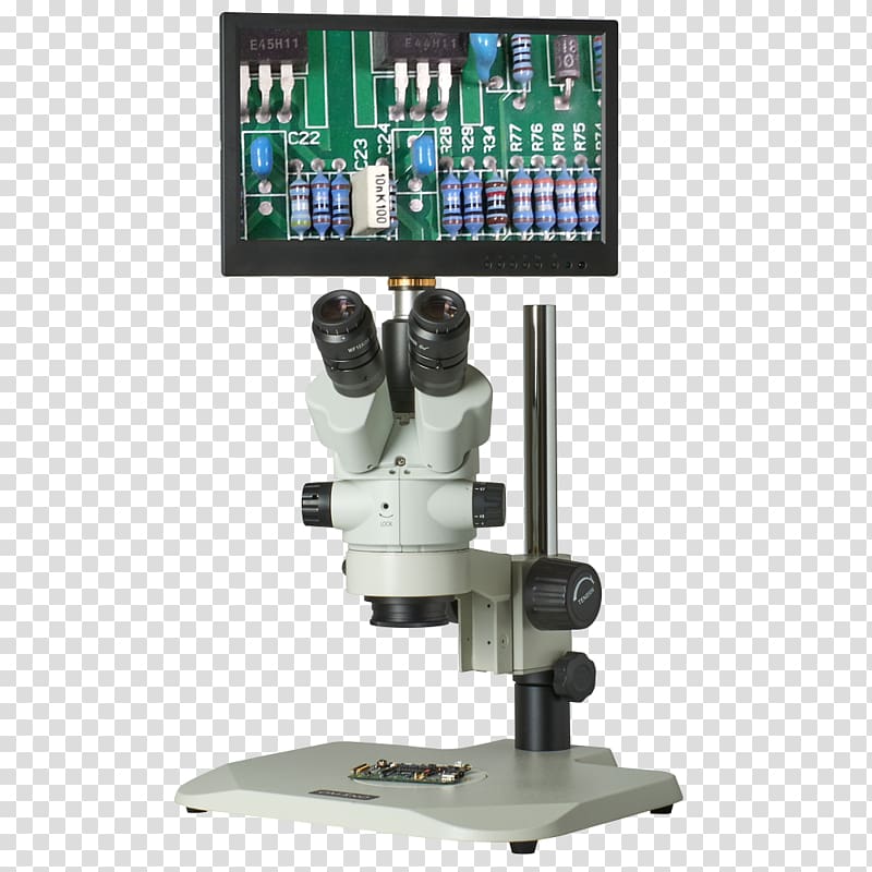 Stereo microscope Inspection Digital microscope Optical microscope, Digital Microscope transparent background PNG clipart