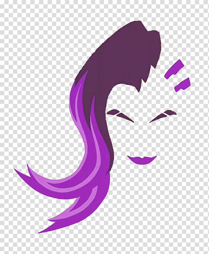 Overwatch Sombra Computer Icons Desktop YouTube, black shield transparent background PNG clipart