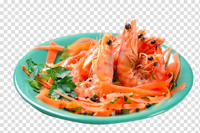 Caridea Seafood Shrimp, Red shrimp cocktail transparent background PNG clipart