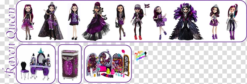 Ever After High Legacy Day Raven Queen Doll Ever After High Legacy Day Raven Queen Doll Toy Ever After High Way Too Wonderland Kitty Cheshire Doll, doll transparent background PNG clipart