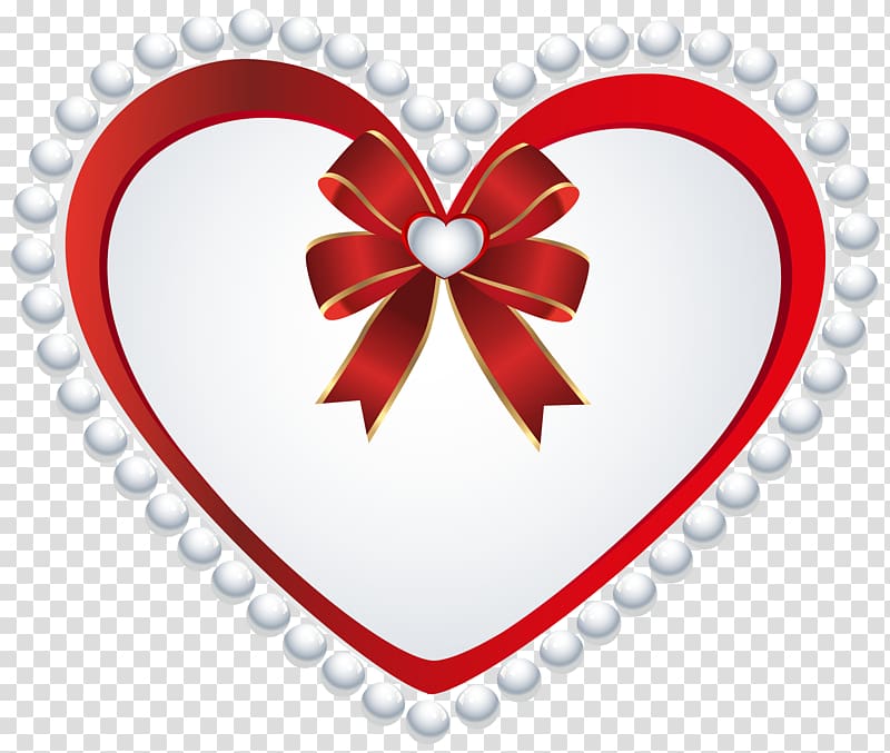 red and white heart illustration, file formats Lossless compression, Deco Heart transparent background PNG clipart