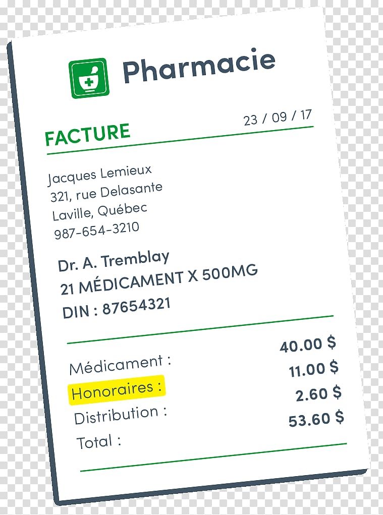 Invoice Pharmacy Pharmaceutical drug Pharmacist Receipt, Facture transparent background PNG clipart