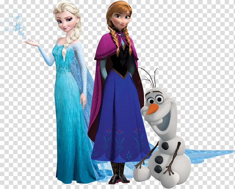 Disney Frozen Queen Elsa, Princess Anna, and Olaf illustration, Frozen Trio transparent background PNG clipart