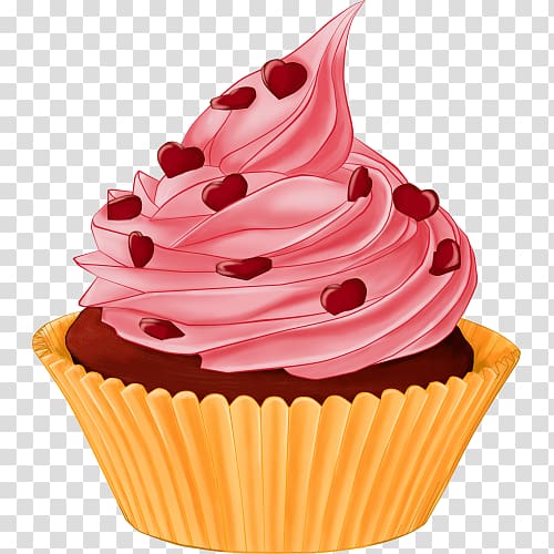 red velvet cupcake clipart