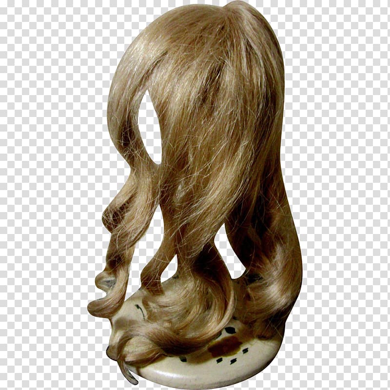 Wig Hair coloring Blond Long hair, curly transparent background PNG clipart