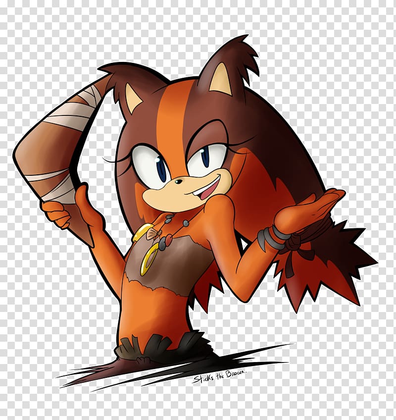 Red fox Sticks the Badger Sonic the Hedgehog, sonic the hedgehog transparent background PNG clipart