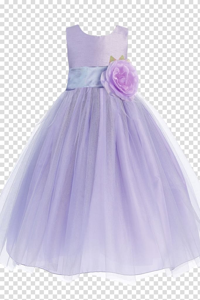 Flower girl Lilac Dress Tulle Sash, tutu skirt transparent background PNG clipart