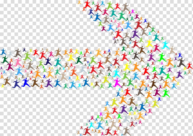 Arrow Color , running man transparent background PNG clipart