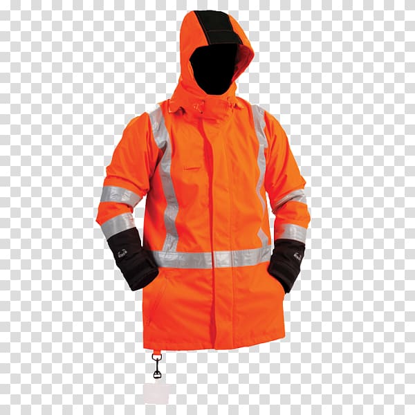 High-visibility clothing Jackets & Vests Lining, lined rain jacket with hood transparent background PNG clipart