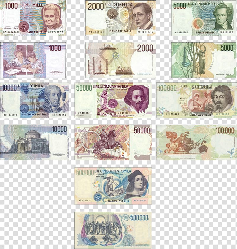 Italian lira Currency symbol Banknote Turkish lira, banknote transparent background PNG clipart
