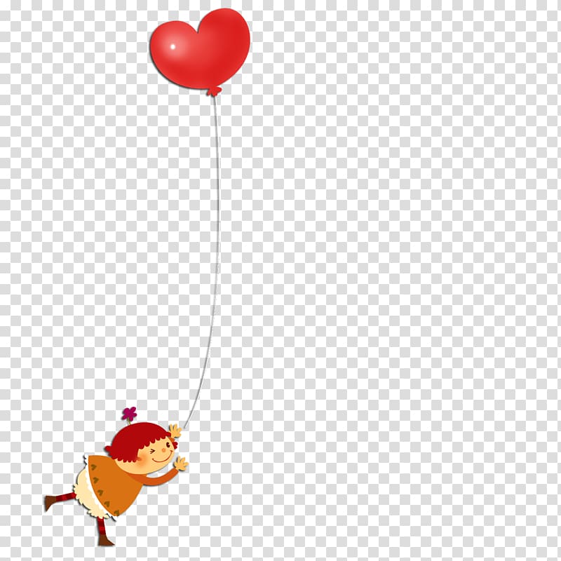 Balloon Girl Red, Girl playing with balloons transparent background PNG clipart