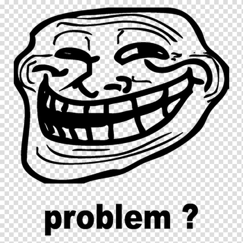 Trollface Rage comic 4chan Internet troll 9GAG, T-shirt transparent background PNG clipart