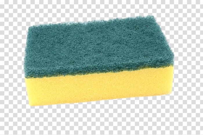 green and yellow sponge, Dish Washing Sponge transparent background PNG clipart