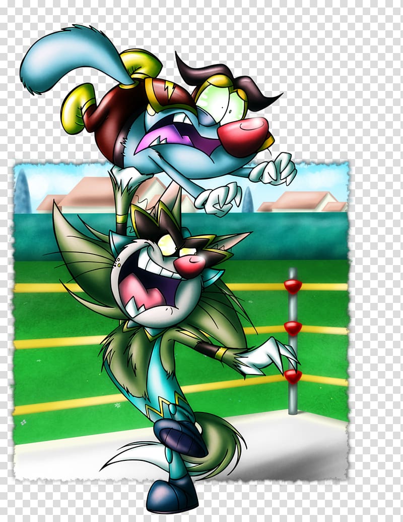 Fan art Drawing Wrestling Time!, oggy and the cockroaches transparent background PNG clipart