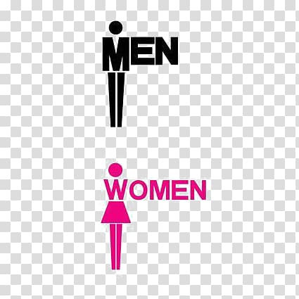 men and woman signage, Bathroom Unisex public toilet Flush toilet, Men and women sign transparent background PNG clipart
