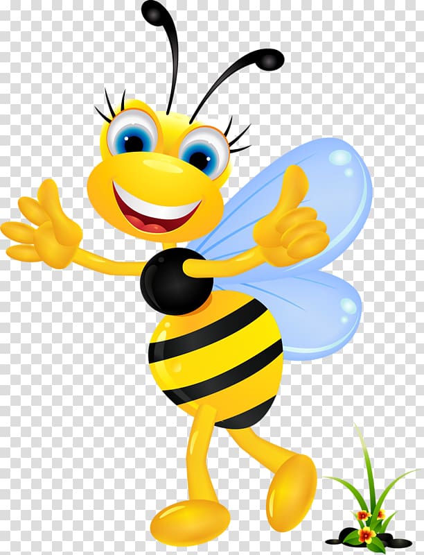 European dark bee Insect Honey bee, bee transparent background PNG clipart