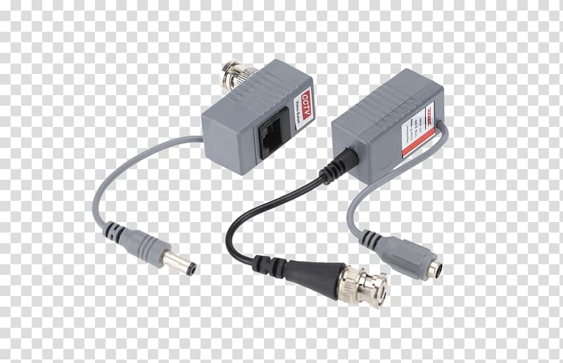 BNC connector Category 5 cable Power over Ethernet Balun Twisted pair, Camera transparent background PNG clipart