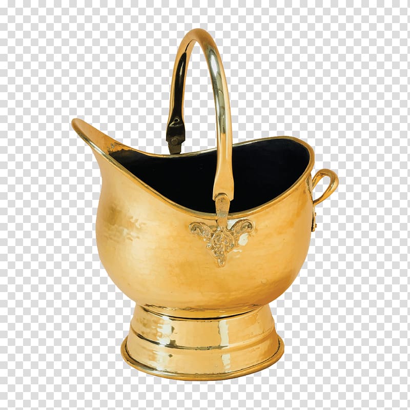 Brass Coal scuttle Copper Bucket PIECES, brass transparent background PNG clipart
