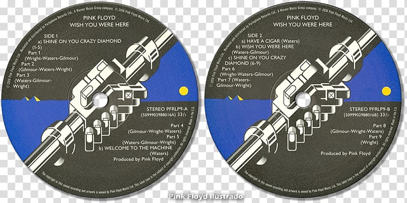 Wish You Were Here Pink Floyd Phonograph record Music LP record, i.r.s records transparent background PNG clipart