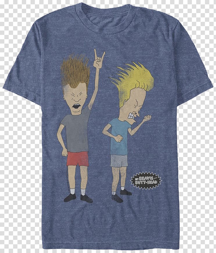 Beavis Butt-head T-shirt AC/DC, T-shirt transparent background PNG clipart