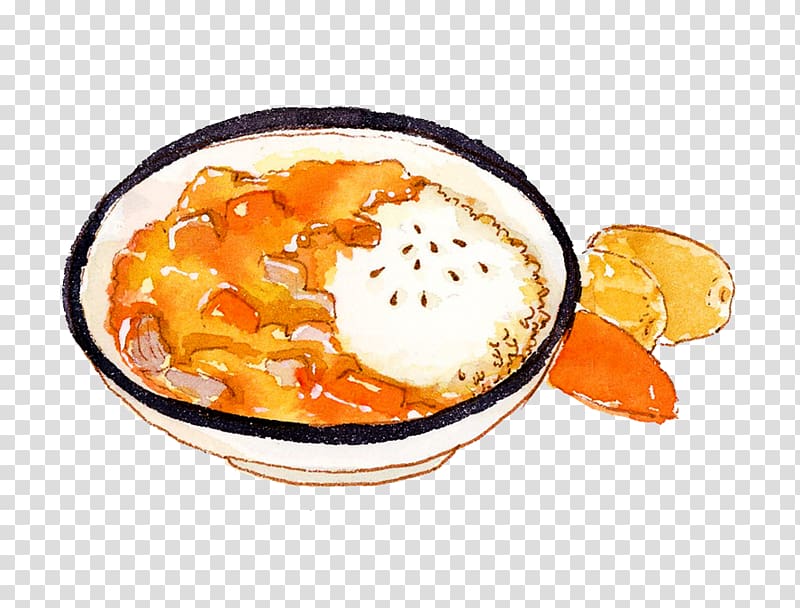 Chicken curry Japanese curry Vegetarian cuisine, curry chicken painted transparent background PNG clipart