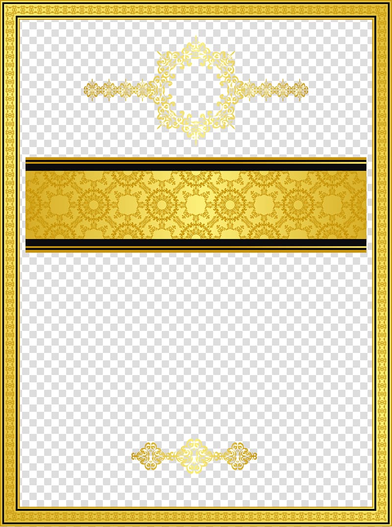 rectangular yellow and black frame illustration, Gold Texture mapping Template Pattern, Golden border texture transparent background PNG clipart