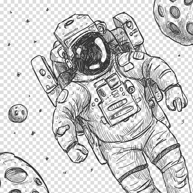 Astronaut Drawing Euclidean , Astronaut transparent background PNG clipart