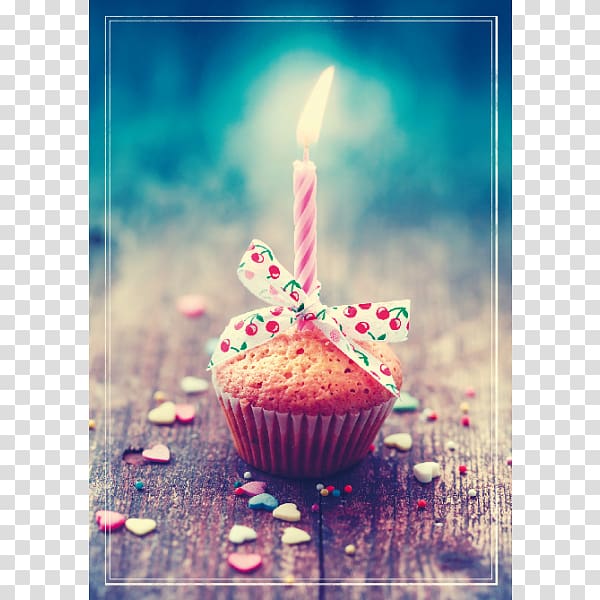 Cupcake Happy Birthday to You Muffin Greeting & Note Cards, express box transparent background PNG clipart