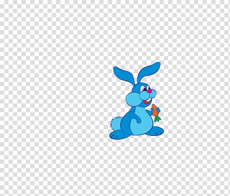 Rabbit Letter Language Vocabulary Game, Blue bunny carrot transparent background PNG clipart