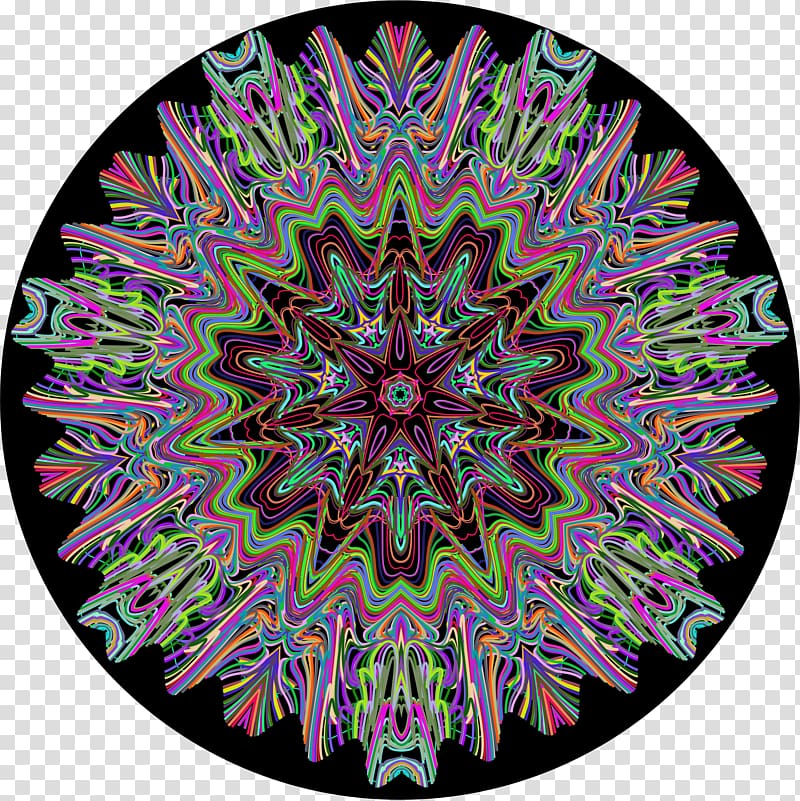 Line art Kaleidoscope , mandala contour transparent background PNG clipart