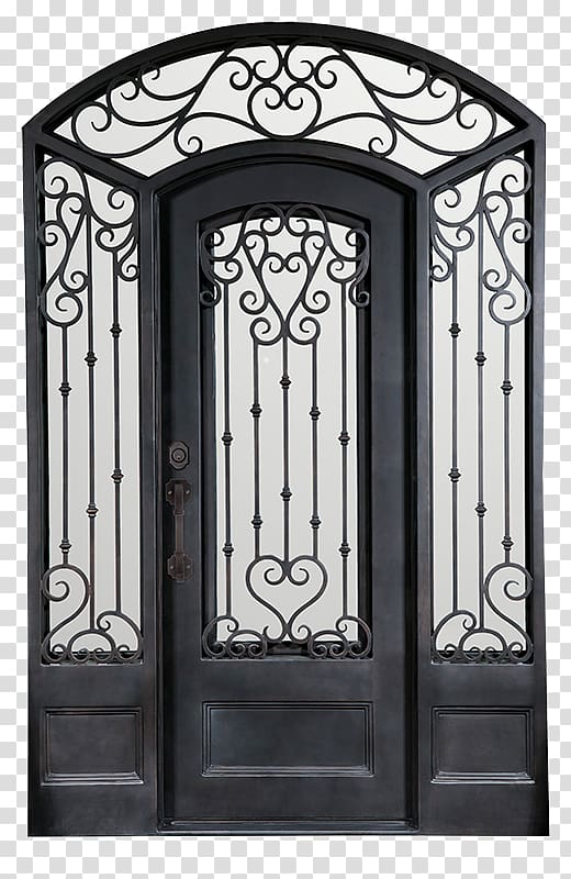 Door Acadian Iron Works Sidelight Thermal break , luxury home mahogany timber flyer transparent background PNG clipart