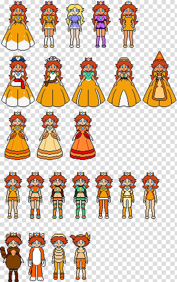 Princess Daisy Princess Peach Super Mario Sunshine Rosalina, mario transparent background PNG clipart