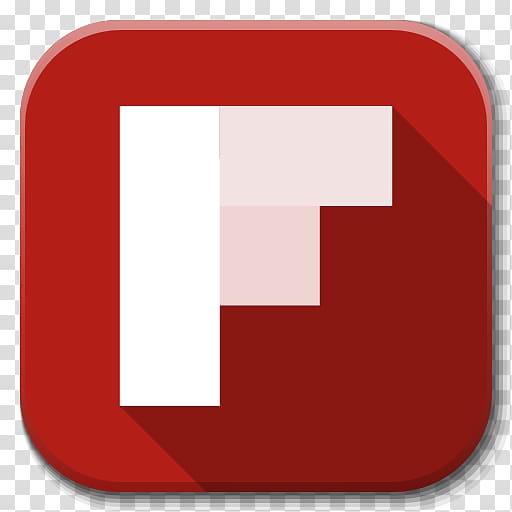 square rectangle logo, Apps Flipboard transparent background PNG clipart