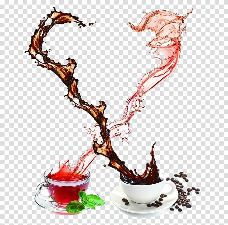 Coffee cup Juice Cafe, Coffee and juice collide transparent background PNG clipart