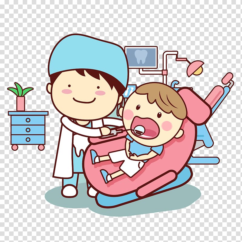 dental illustration, Dentistry Tooth Cartoon , Cartoon dentist transparent background PNG clipart