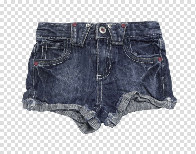 blue denim cuffed short shorts, Short Jeans transparent background PNG clipart