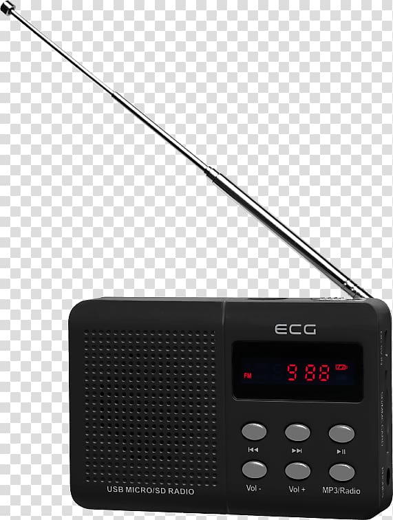 Radio receiver Tuner FM broadcasting Electronics, radio antenna transparent background PNG clipart
