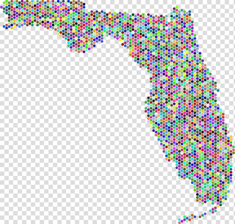 Florida Digital mapping Zip Code County, map transparent background PNG clipart