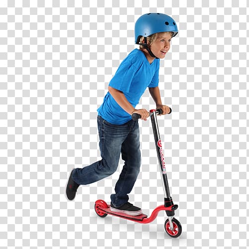 Kick scooter Wheel Kid on Scooter Skateboard, red scooter decks transparent background PNG clipart