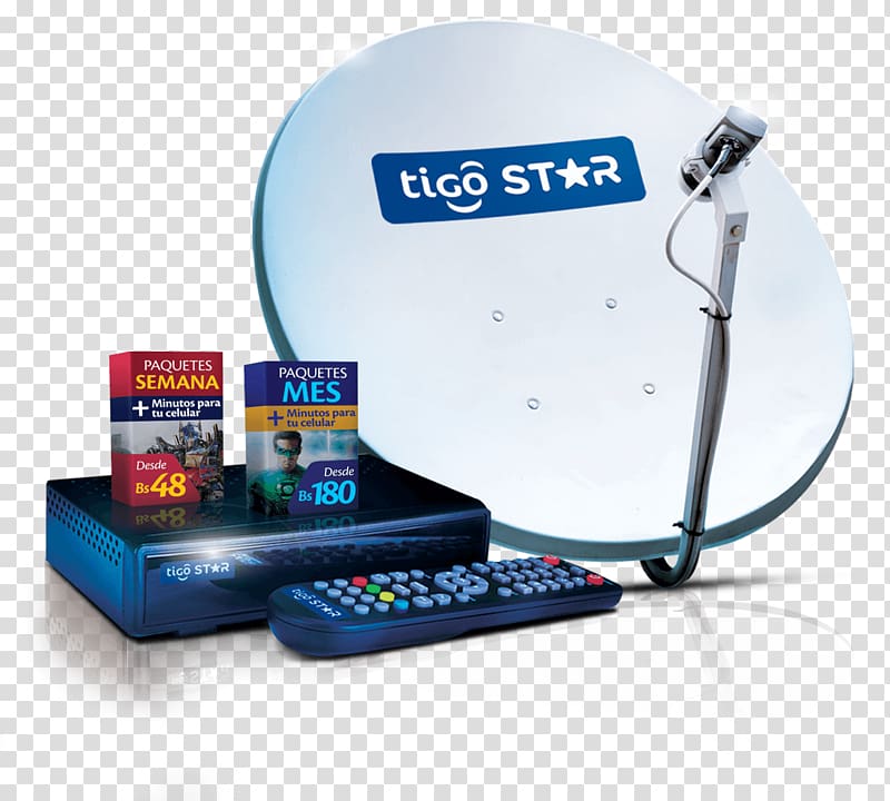 Tigo Star Paraguay Aerials Satellite television Low-noise block downconverter, DTH transparent background PNG clipart