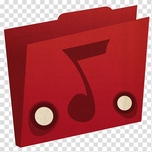 red music folder illustration, angle material red, Music transparent background PNG clipart