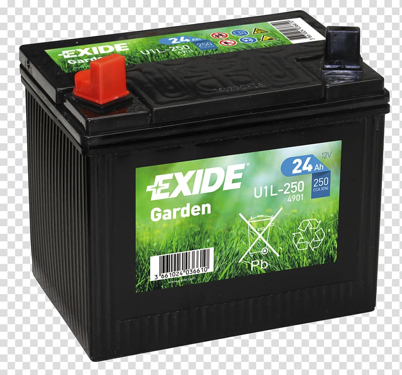 Exide Industries Lawn Mowers Battery John Deere Tractor, battery transparent background PNG clipart