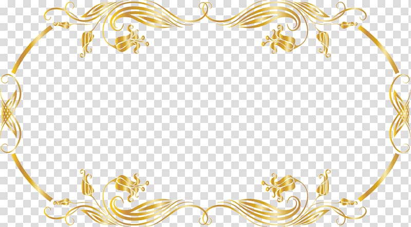oblong gold floral layout art, Yellow Pattern, Luxury golden leaves transparent background PNG clipart