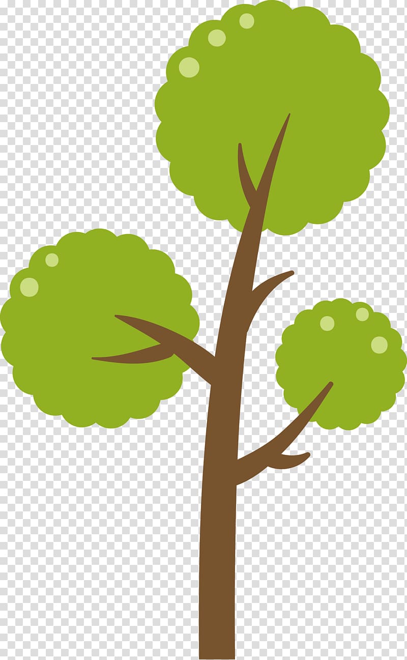 brown and green tree illustration, Green tree diagram transparent background PNG clipart