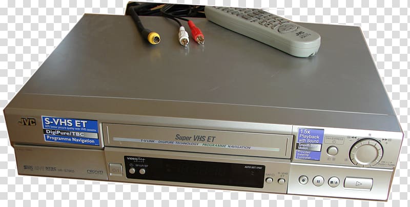 S-VHS VCRs Television VCR/DVD combo, Cassette transparent background PNG clipart