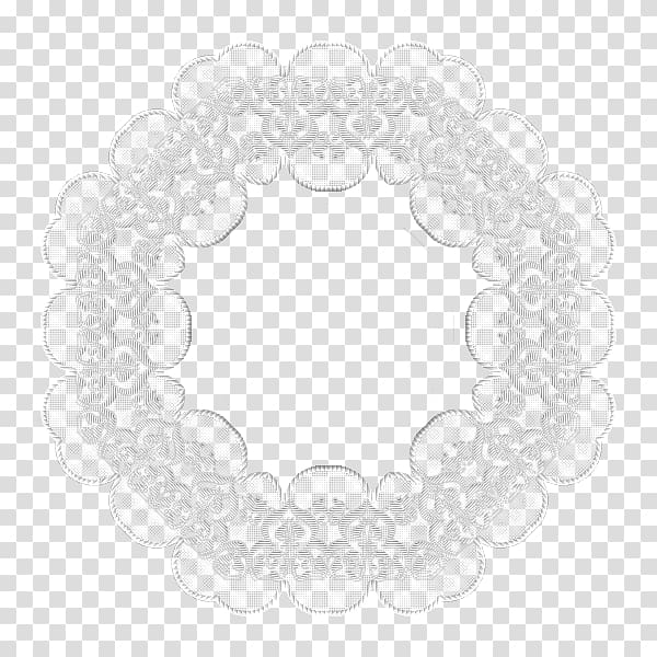 Circle, serrated lace transparent background PNG clipart